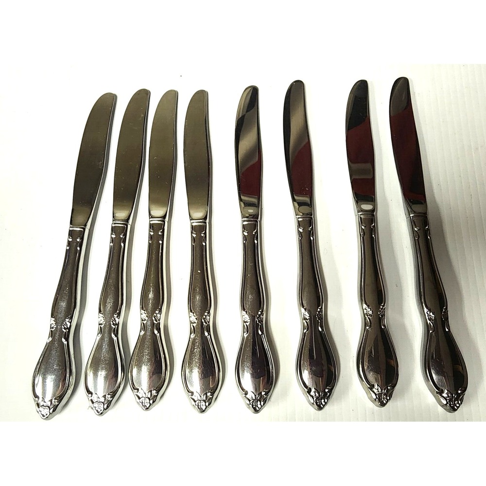 Oneida Community Stainless Chatelaine Dinner Knives - Set of 8